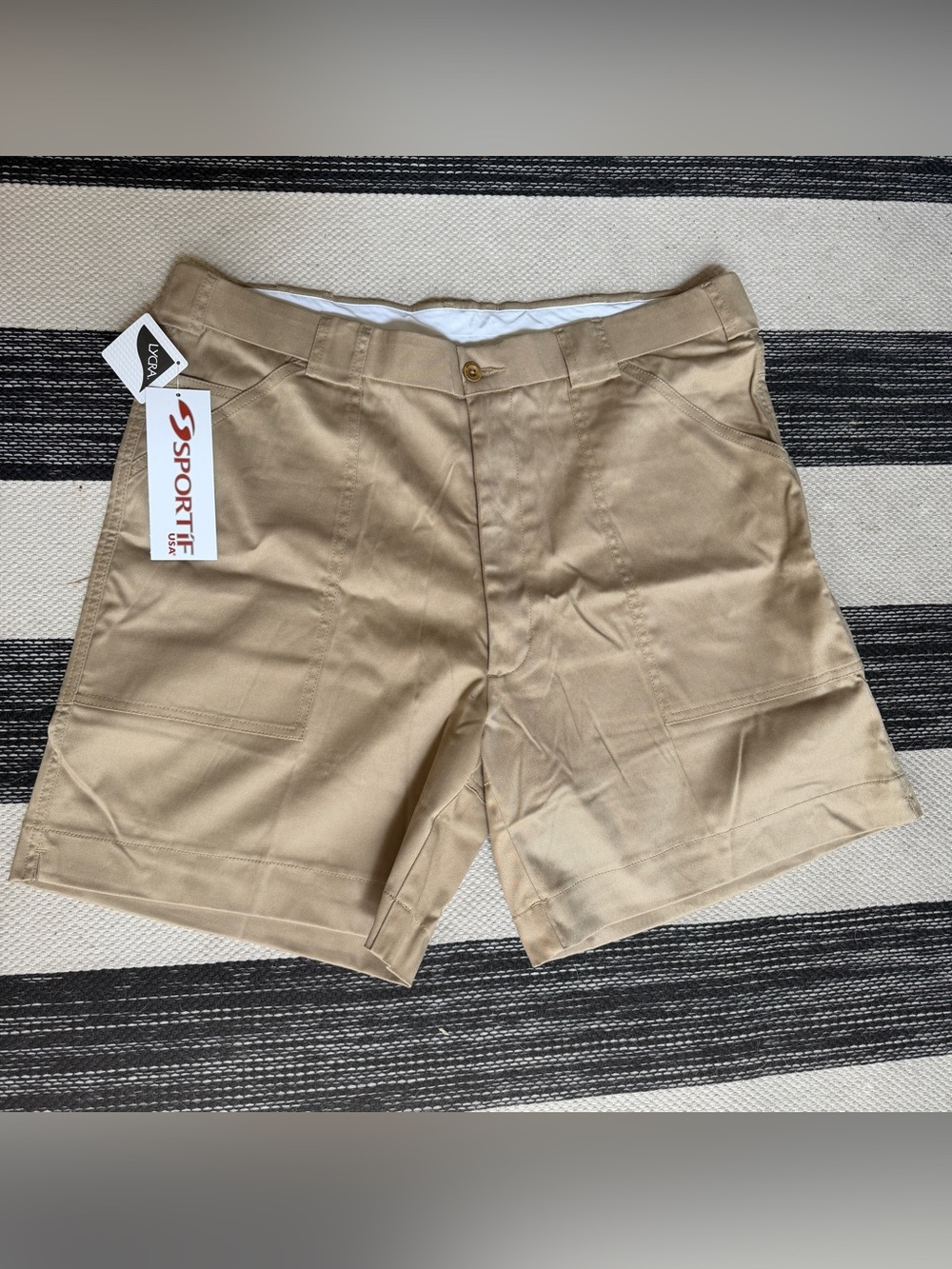 SportiF Men's Khaki Performance Shorts Size 42 NWT